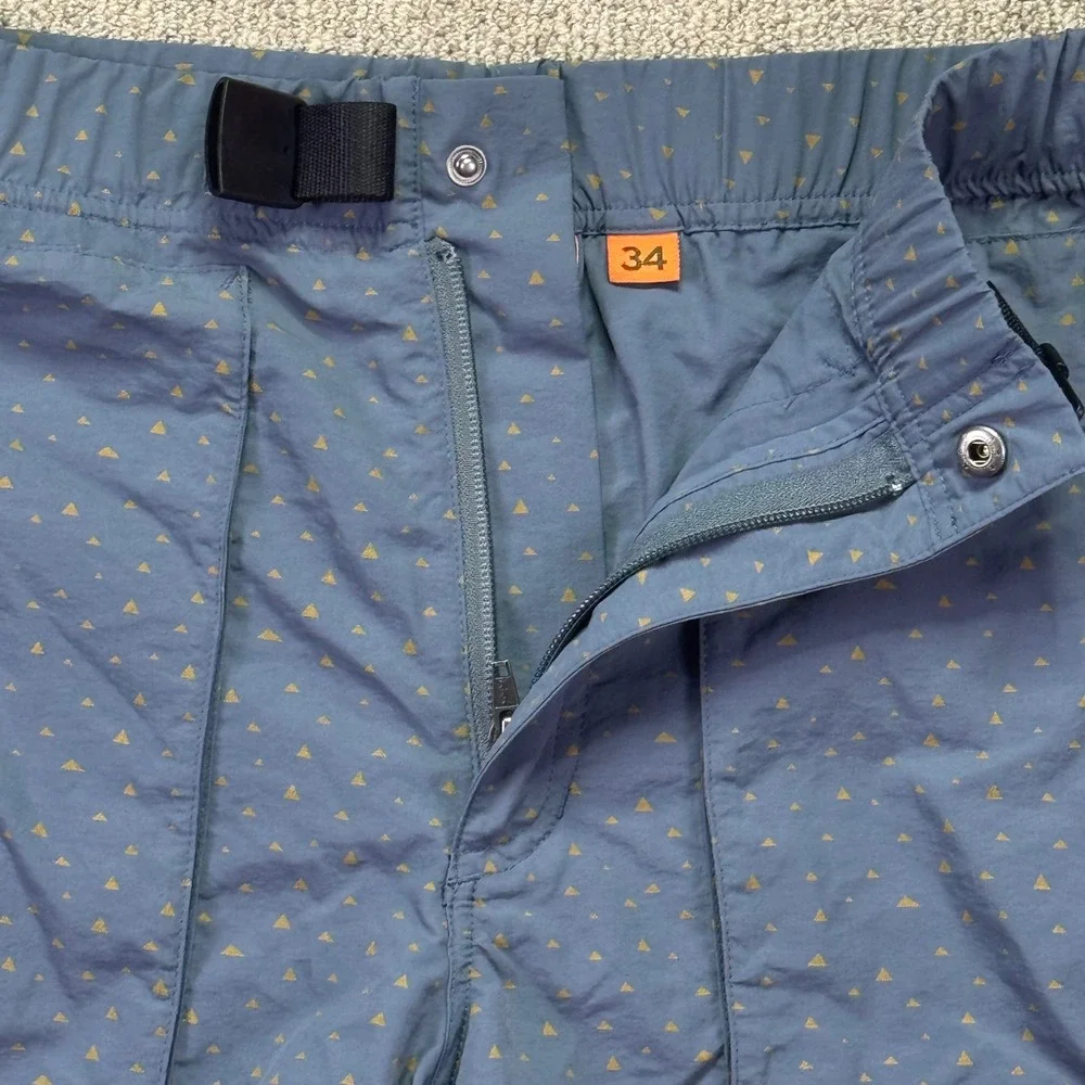 Howler Brothers Horizon Hybrid 2.0 Shorts Mens 34 Blue Triangle Geometric NWOT